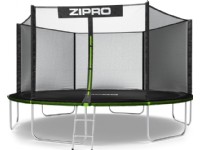 Utendørs trampoline Zipro Jump Pro med utvendig mesh 14FT 435cm + GRATIS skoveske!
