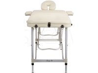 Bodyfit Aluminium massasjeseng med 3 segmenter, beige