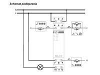 F&F Group bistabilt relé 230V 10A 1 modul - BIS-412