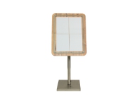 Securit® GLASS STAR Informationsdisplay 85 til 4xA4, eg - komplet kit