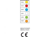 Dedra beskyttelseshjelm, rød, 4-punkts hakestropp