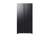 Samsung Series 6 RS70F65QEF, Frittstående, Amerikansk dør, Sort, 2 dører, LED, R600a