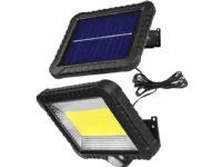 LED-solprojektør med bevægelsesdetektor Maclean MCE438, IP44, 5W, 400lm, 6000K, lithiumbatteri 1300 mAh, 5,5 V DC