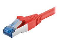 MicroConnect – Nätverkskabel – RJ-45 (hane) till RJ-45 (hane) – 25 cm – SFTP – CAT 6a – startad halogenfri hakfri – röd