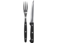 BBQ Bestikk for biffer, burgere, kniver, gafler, 12 deler, universal