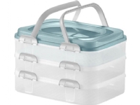 Dajar Tre-lags deigbeholder med lokk Dolce 40 x 30 x 24,3 cm DOMOTTI Fargeblanding