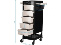 Activeshop Gabbiano frisørassistent FT65 sort/hvit