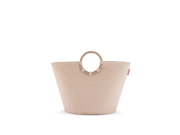 Reisenthel loophome S, Aluminium, Polyester, Kurv, Twist coffee, Monokromatisk, Innendørs, Rund