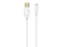 Sinox PRO Lightning kabel m/original Apple™ chip. 0,2m. Hvid