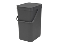 Produktfoto för Brabantia Sort & Go - Soptunna - fliplock - 12 L - handtag - grå