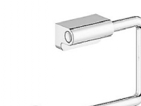 Damixa Zen toiletrulleholder - Krom overflade