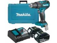 Makita DHP485RFE, Pistolgreb boremaskine, Nøglefri, Blå, 1,3 cm, 1900 rpm, 3,8 cm