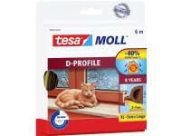 tesa D-Profil 05393-00101-01 Tætningsbånd tesamoll® Brun (L x B) 6 m x 9 mm 6 m
