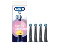 Oral-B iO Sanfte Reinigung 4er (schwarz, Für empfindliche Bereiche und gesünderes Zahnfleisch)