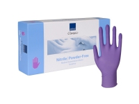 Undersøgelseshandske, ABENA Classic Sensitive, L, lilla, nitril, pudderfri - (100 stk.)