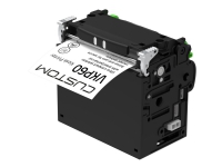 Custom VKP60 - Kvitteringsskriver - termotransfer - Rull (10 cm) - 203 dpi - inntil 200 mm/sek - USB 2.0, RS232 - kutter