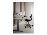 Bakker Elkhuizen Flexible Dual - Monteringssett - adjustable dual arms with mechanical spring - for 2 skjermer - aluminium, stål, ABS-plast, termoplastgummi (TPR), polyamide (PA6) - hvit - skjermstørrelse: 17-35 (for flat screen), 17-32 (for curved screen) - skrivebordsmonterbar