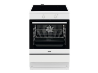 VOSS SurroundCook VKI60350HV - Komfyr - frittstående - bredde: 59.6 cm - dybde: 60 cm - høyde: 85 cm - med selvrens - hvit