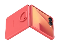 Samsung EF-PF766 - Bagsidecover til mobiltelefon - med ring - silicone - Koral