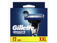 Gillette MACH3 Turbo, Mænd, Gillette, Gillette ProGlide, Rustfrit stål, Blå, 12 stk