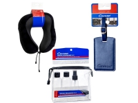 Rejsesæt 1 (bagagemærke, nakkepude og rejseflasker)