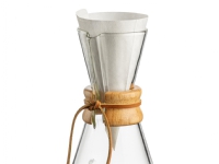 Chemex Bonded, Kon, Kaffefilter, engångs, papper, Vit, 100 styck