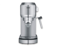 Severin Newspresa KA 5997, Espressomaskin, 1 l, Malat kaffe, 1350 W, Svart, Borstat stål, Krom