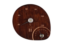 RENTO SAUNA THERMOM/HYGROMETER DARK BAMB