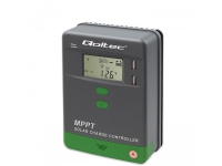 Qoltec Solar MPPT laderegulator med temperatursensor 10A |12V / 24V | LCD | 2 x USB | Bluetooth | APP | GEL | LiFePO4