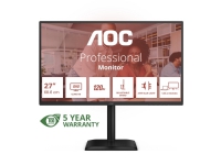 AOC E4 Q27E4CV computerskærm 68,6 cm (27") 2560 x 1440 pixel Quad HD LED Sort
