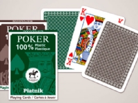 Spillekort Poker 100% Plastik 55 Blade