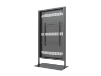 Multibrackets M Pro Series - Stativ - for digitalt skiltepanel - indelukke-totem - stål - sort - skærmstørrelse: 75 - gulvstående