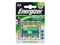Genopladelige batterier Energizer NIMH AA pakke a 4 stk.