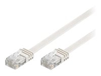 MicroConnect – Nätverkskabel – RJ-45 (hane) till RJ-45 (hane) – 20 m – UTP – CAT 5e – startad platt – vit