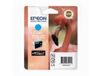 Epson T0872 - 11.4 ml - cyan - original - blister - blekkpatron - for Stylus Photo R1900 Skrivere & Scannere - Blekk, tonere og forbruksvarer - Blekk
