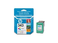 HP 343 - Färg (cyan, magenta, gul) - original - bläckpatron - för Officejet 100, 150 Photosmart C4210, C4272, C4340, C4385, C4390, D5360, D5363, D5368