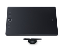 Wacom Intuos Pro Large - Digitizer - højre- og venstrehåndet - 43 cm x 28.7 cm x 0.8 cm - multi-touch - elektromagnetisk - 8 knapper - trådløs, kabling - USB, Bluetooth - sort PC tilbehør - Mus og tastatur - Tegnebrett