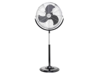 Bilde av Sygonix Fes-45a Stående Ventilator 140 W (b X H) 54 Cm X 130 Cm Sort, Sølv