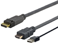 VivoLink Pro – Videokabel – DisplayPort hane till USB HDMI hane – 3 m – stöd för 4K