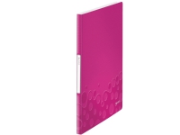 Leitz WOW – Visningsbok – 20 utrymmen – för A4 – kapacitet: 40 ark – rosa metallic