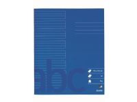 Skolehæfte Bantex 17×21 cm lin. 24 linjer 32 blade 70g koboltblå – (20 stk.)