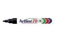 Marker Artline 70 permanent sort 1,5mm – (12 stk.)