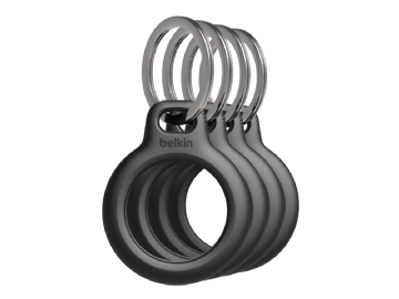 Belkin - Taske til airtag - sort (pakke med 4) - for Apple AirTag