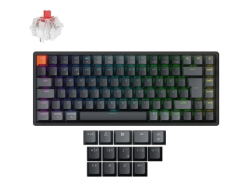 Keychron K2 Version 3, 75%, Verkabelt & Kabellos, USB + RF Wireless ...